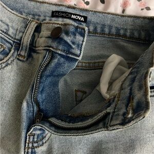 Fashion Nova Light Wash Straight Leg Jeans